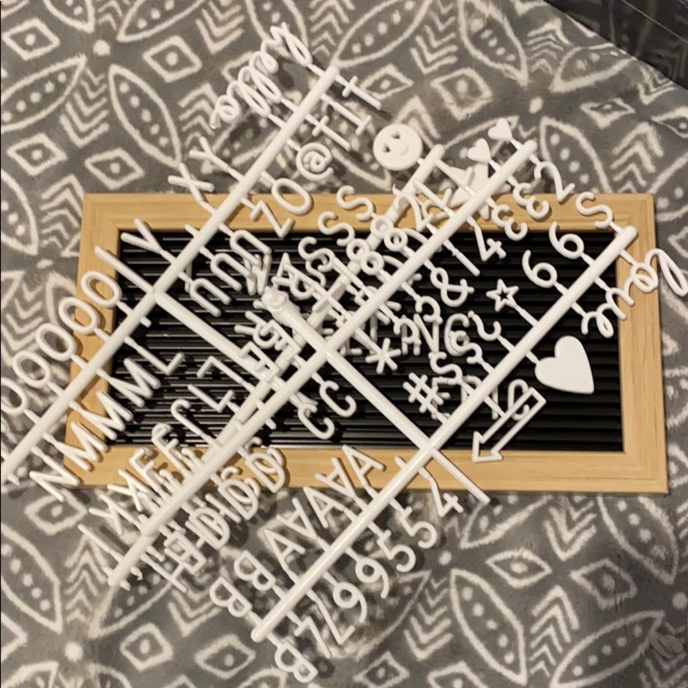Room decor letter sign